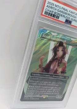 Aerith Gainsborough (Borderless, Surge Foil) [PSA 9] MTG Final Fantasy (FFVII) - Image 5