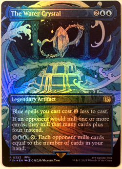MTG The Water Crystal (Borderless Foil) Final Fantasy 333 NM - Image 1