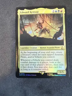 1x Edward Kenway - Foil NM-Mint, English Universes Beyond: Assassin's Creed MTG - Image 1