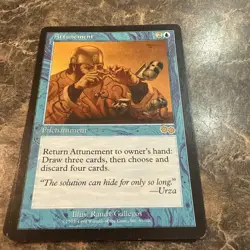 Magic The Gathering MTG ATTUNEMENT Urza's Saga LP Lightly Played - Image 1