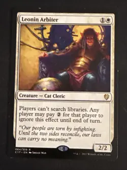 1x Leonin Arbiter (064) Commander 2017 MP MTG Magic the Gathering x1 MKE - Image 1