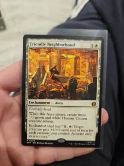 Friendly Neighborhood - SPM 0008 MTG Magic the Gathering PACK FRESH Card - Image 1