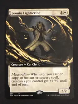 1x Leonin Lightscribe (290) Extended Art Strixhaven: School of Mages LP MTG x1 - Image 1