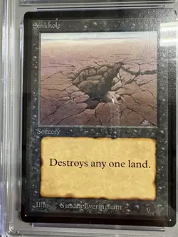 Magic: The Gathering MTG Limited Edition Beta Sinkhole CGC 8.5 NM/Mint+ - Image 2