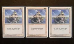 Magic: The Gathering Fortified Area MTG Core Set 1995 4th Edition x3 - Image 1