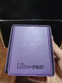 Mtg Ultra Pro Deck Box Leather Alcove Flip Magnetic Purple Black Mana Foil - Image 4