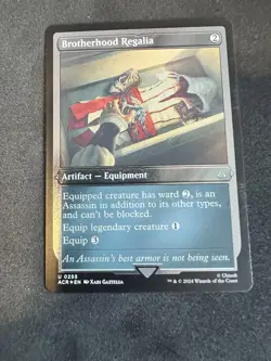 MTG Brotherhood Regalia FOIL ETCHED Assassin's Creed Card #0255 - Image 1