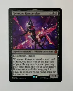 Gwenom, Remorseless, Regular, MTG Spiderman 0056 - Image 1