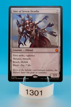 MTG Sire of Seven Deaths Foundations Regular #1 - Image 1