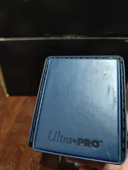 Mtg Ultra Pro Deck Box Leather Alcove Flip Magnetic Blue Mana Symbol - Image 2