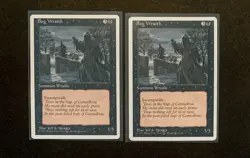 Magic: The Gathering Bog Wraith MTG 1995 4th Edition x2 - Image 1
