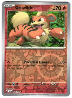 Growlithe 030/198 Reverse Holo SV01: Scarlet & Violet Base Set Pokemon TCG - Image 1
