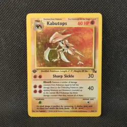 Kabutops 1st Edition Fossil LP #9 Vintage 1999 Pokemon TCG. - Image 1