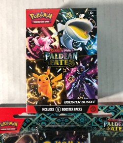 NEW Sealed Pokemon Paldean Fates LOT Booster Bundle & Tech Sticker Collection - Image 2