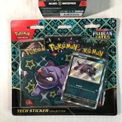 NEW Sealed Pokemon Paldean Fates LOT Booster Bundle & Tech Sticker Collection - Image 3