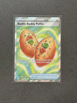 Pokemon TCG: Mega Evolution - Buddy-Buddy Poffin (167/132) Full Art Holo Rare - Image 1