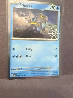 Pokemon Frigibax 058/193 Snowflake Holiday Calendar 2024 Cosmos Holo - Image 3