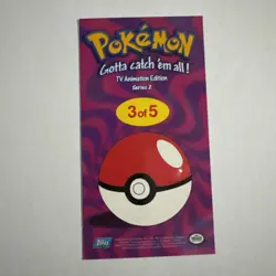 2000 Pokemon Topps Chrome TV Animation Edition Box Topper 3/5 Team Rocket Jumbo - Image 2