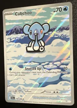Pokemon TCG - Cubchoo - 109/086 - Illustration Rare - SV: Black Bolt Near Mint - Image 3