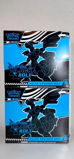 Pokemon Black Bolt Elite Trainer Box ETB Set of 2 NEW IN HAND - Image 4