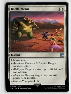 MTG Final Fantasy Battle Menu x4 NM Uncommon - Image 1