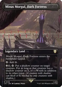 MTG The Lord of the Rings Commander - Minas Morgul, Dark Fortress (Borderless) - Image 1