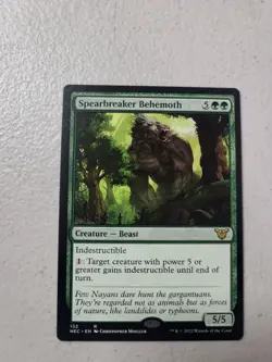 MTG Spearbreaker Behemoth #132 Rare Commander: Kamigawa: Neon Dynasty NM - Image 1