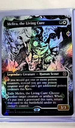 MTG Magic the Gathering Phyrexia Step and Compleat Foil Melira the Living Core - Image 1