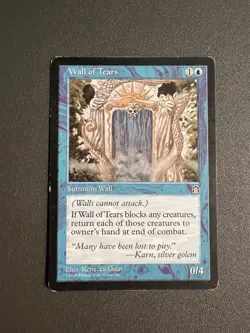 [x1] Wall of Tears Blue Stronghold MTG Magic the Gathering HP - Image 1