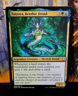magic the gathering - Tatyova, Benthic Druid - Legendary Creature - Merfolk UC - Image 1
