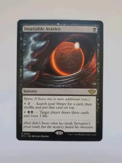 MTG Insatiable Avarice - Outlaws of Thunder Junction (OTJ) 91 Rare - Image 1