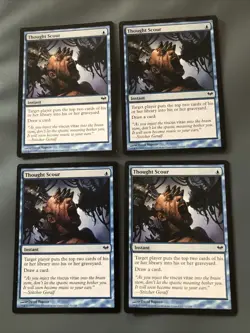Thought Scour X4 Dark Ascension Ex Condition See Pics Front Back - Image 1