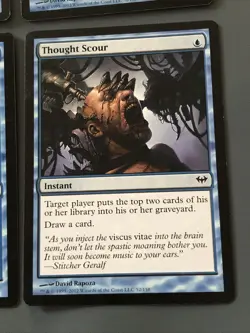 Thought Scour X4 Dark Ascension Ex Condition See Pics Front Back - Image 2
