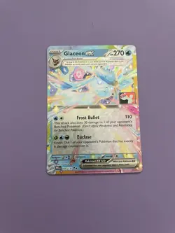 026/131 Glaceon ex Prize Pack Series 7 Stamped Play Pokemon TCG Prismatic Evo - Image 1