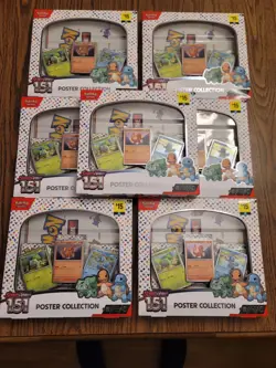 Pokemon TCG Scarlet and Violet 151 Poster Collection Box X7 - Image 1