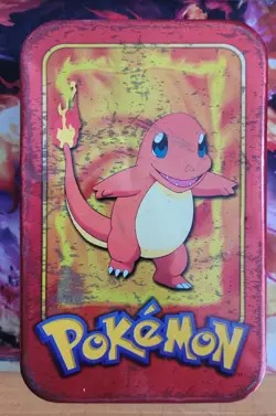 1999 Pokemon Topps Tv Series 1 Tin Charmander (TIN/Box Only) - Poor Condition - Image 1