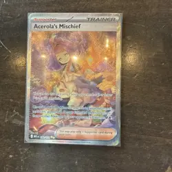 Pokemon Acerola's Mischief SIR: Mega Evolutions 183/132 NM English Pack Fresh - Image 1