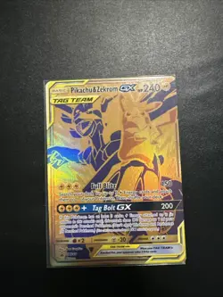 Pokemon TCG S&M Black Star Promo Pikachu & Zekrom GX - TAG TEAM - SM248 NM - Image 1