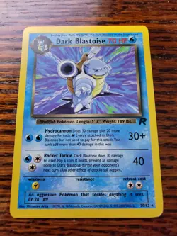Dark Blastoise 20/82 Pokemon TCG Team Rocket Non Holo Rare - MP - Image 1