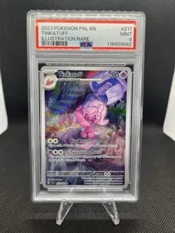 Tinkatuff - 217/193 Pokemon TCG Illustration Rare Paldea Evolved PSA 9 Mint - Image 1