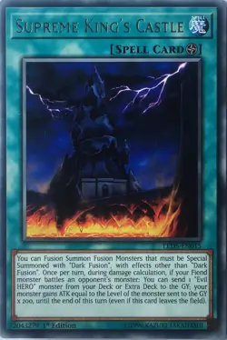 Yugioh! LP Supreme King's Castle - LED5-EN015 - Rare - 1st Edition Lightly Playe - Image 1