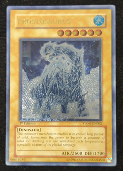 Yugioh Frostosaurus STON-EN002 Ultimate Rare 1st edition NM - Image 1