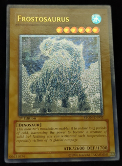 Yugioh Frostosaurus STON-EN002 Ultimate Rare 1st edition NM - Image 2