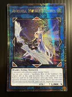 Yugioh - Apollousa, Bow of the Goddess (Alt. Art) - QCR - RA02-EN040 - Near Mint - Image 1