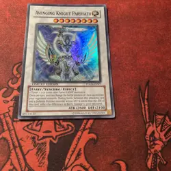 Avenging Knight Parshath TDGS-ENSP1 Super Rare Limited Edition Lightly Played - Image 5