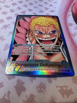 One Piece Card Game Donquixote Doflamingo OP01-060 Romance Dawn Leader Alter.Art - Image 4