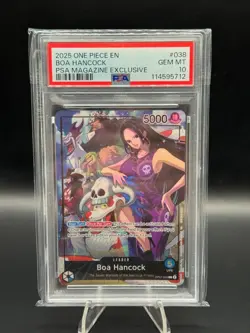2025 One Piece Promos Boa Hancock #038 PSA MAgazine Exclusive PSA 10 Graded Card - Image 2