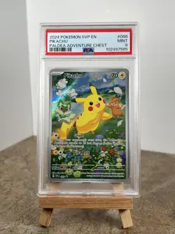 Pokemon Pikachu 088 Sv Promo Card PSA9 - Image 1