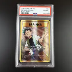 PSA 10 Brock's Grit 107/108 Pokemon Evolutions Holo Graded Card - Image 1