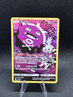 Pokemon TCG Koffing Holo Secret Rare Card Cosmic Eclipse 243/236 NM - Image 1